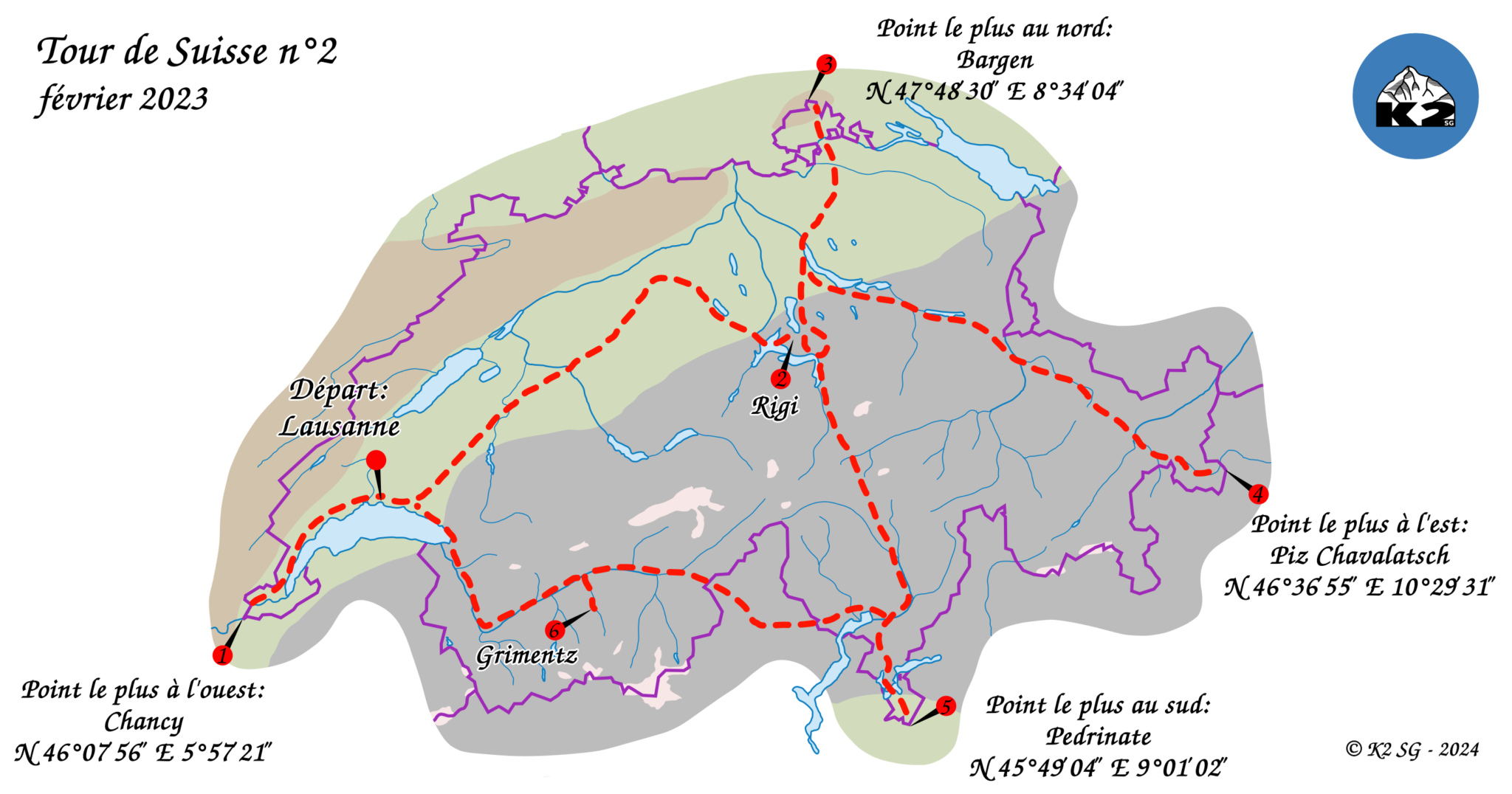 carte de la Suisse